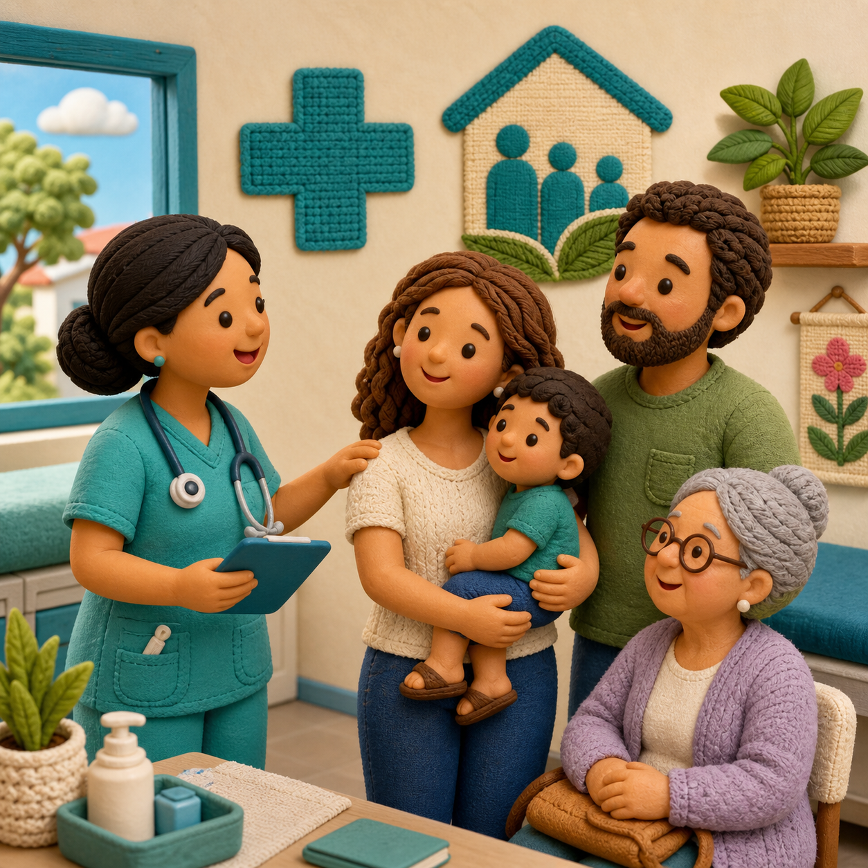 Ilustração de APS e Estratégia Saúde da Família