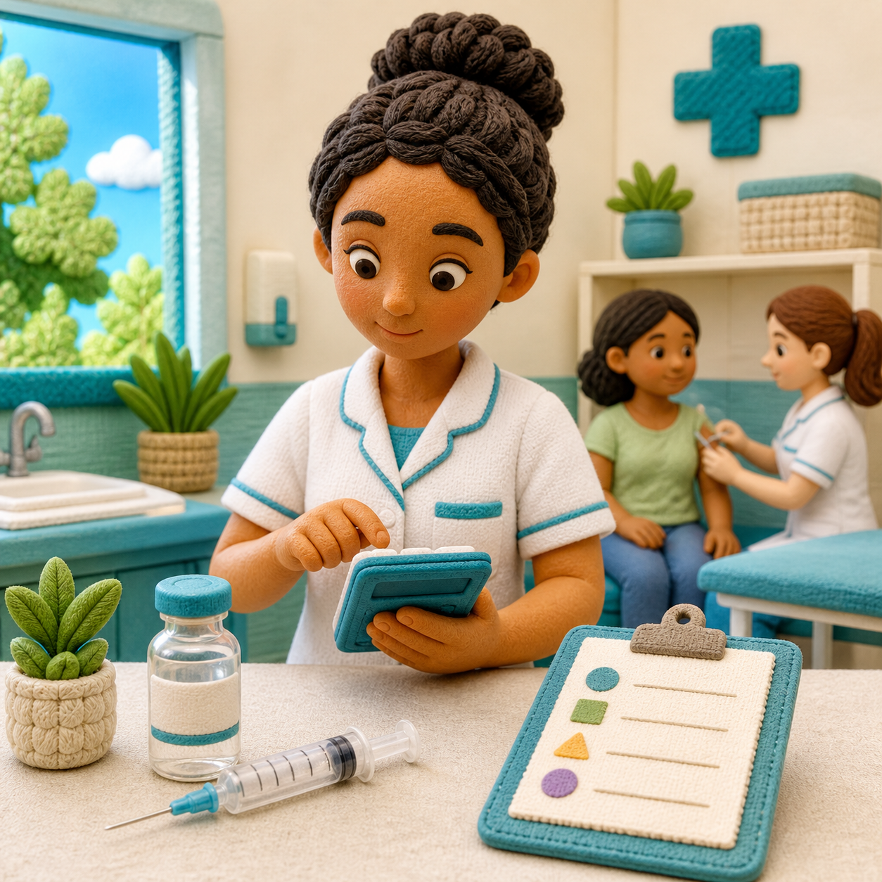 Ilustração de Cálculos de Medicação