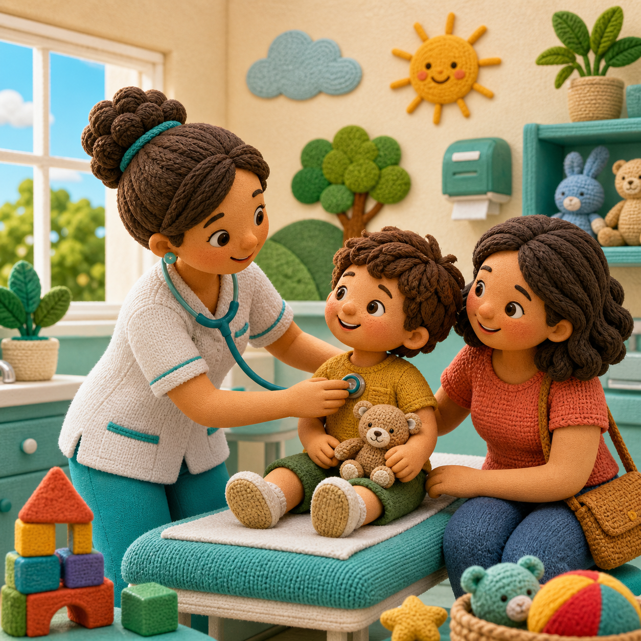 Ilustração de Pediatria